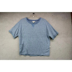 Toad & Co. Blue Indigo Couvert Hemp Sweatshirt-Size Small
